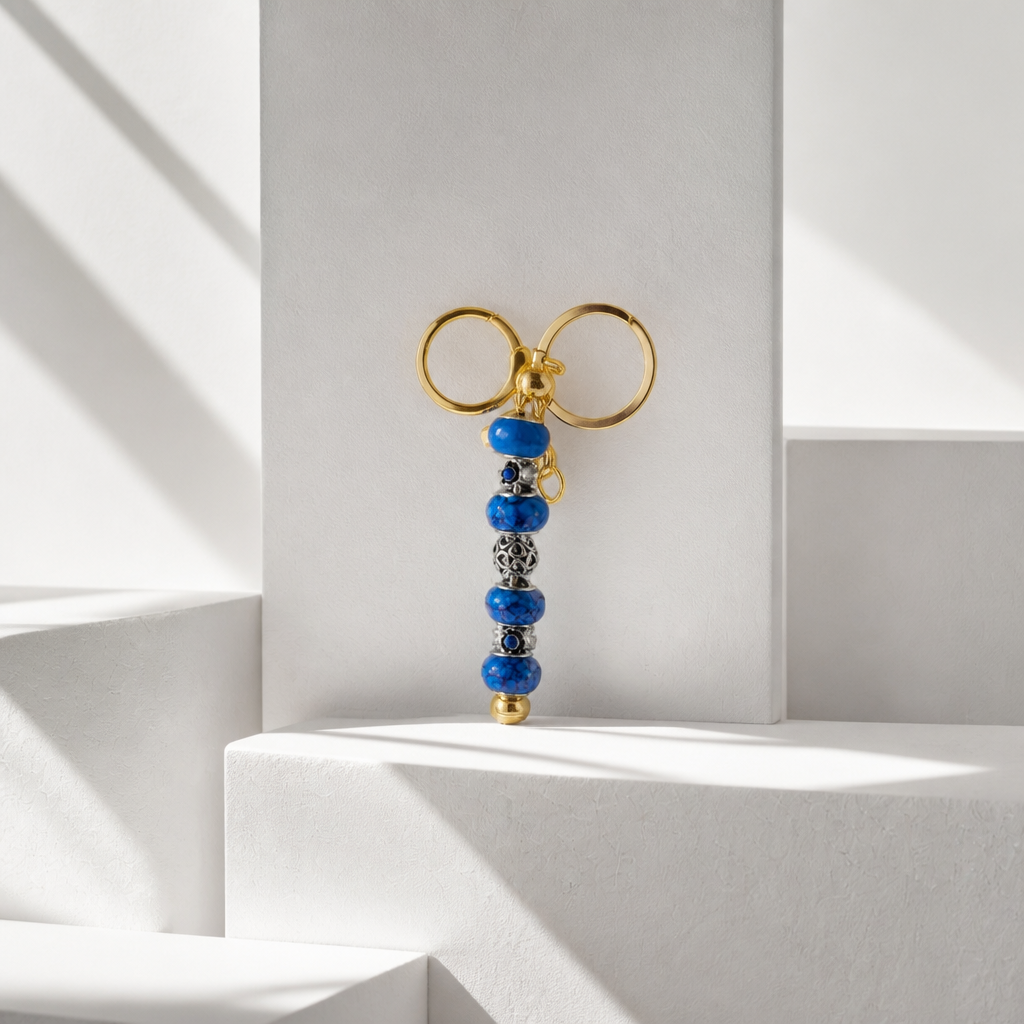 Navy key chain