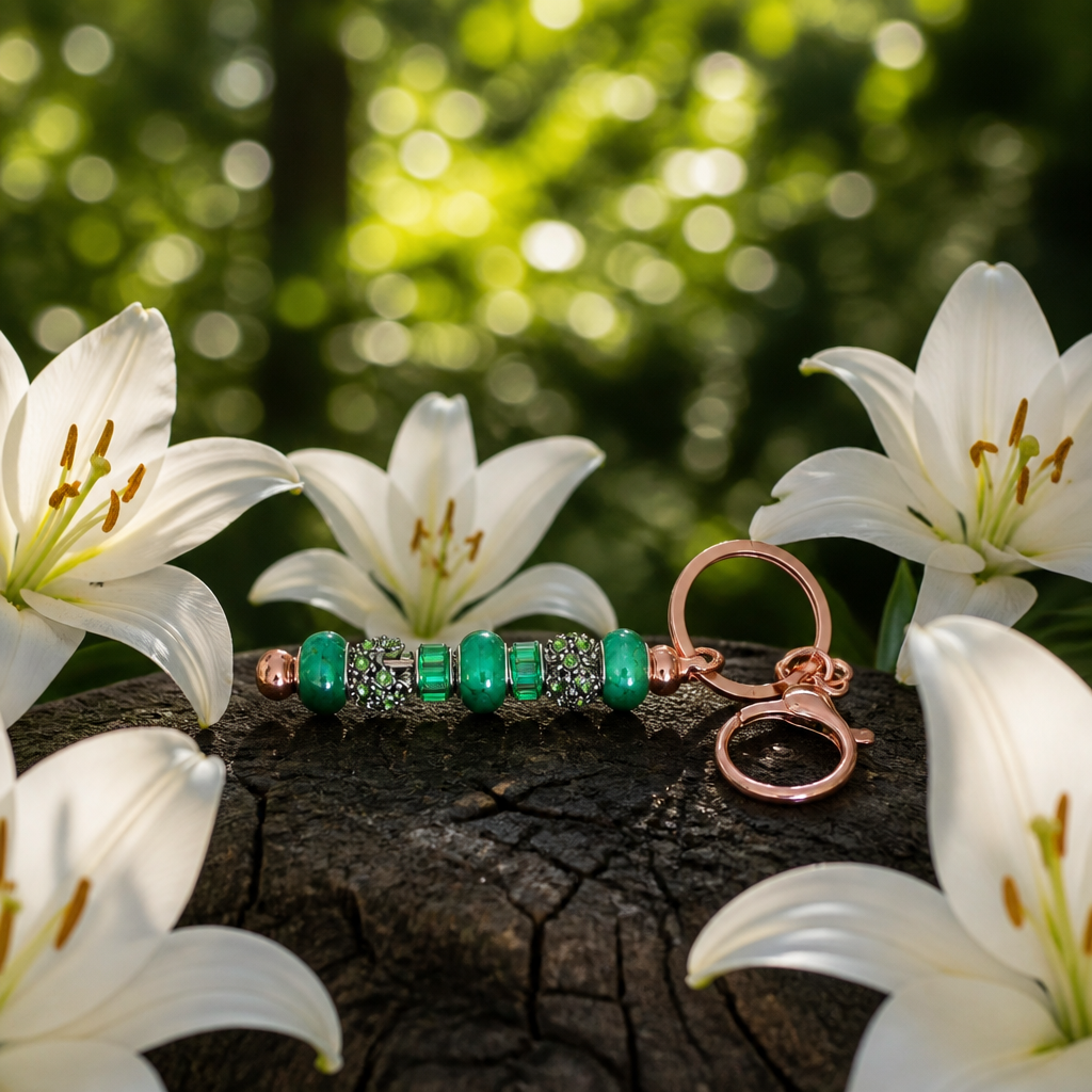 Green key chain