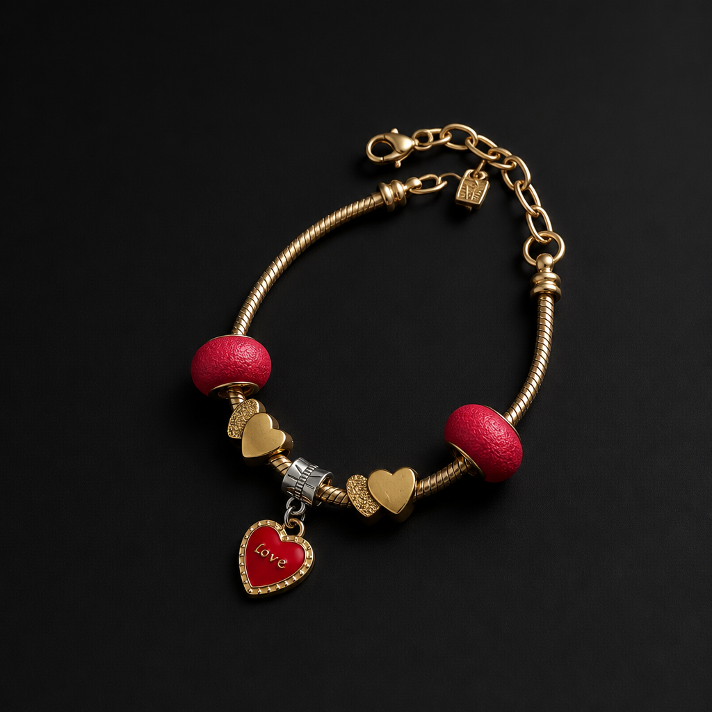 Kids Red and Gold Hearts #209